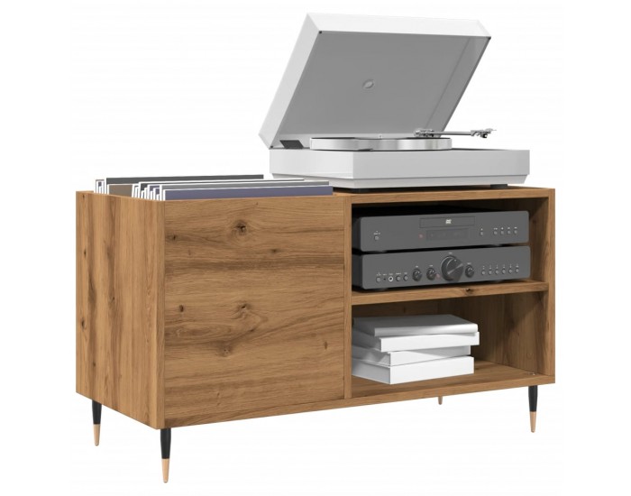 Sonata H Шкаф за грамофонни плочи, 84,5x38x48 см, инженерно дърво