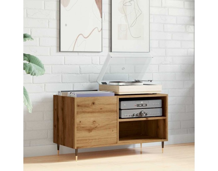 Sonata H Шкаф за грамофонни плочи, 84,5x38x48 см, инженерно дърво
