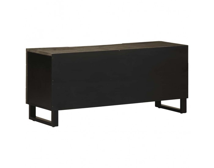 Sonata H ТВ шкаф, черен, 105x33x46 см, масивно мангово дърво