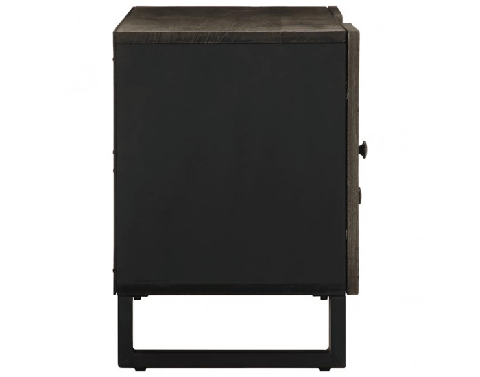 Sonata H ТВ шкаф, черен, 105x33x46 см, масивно мангово дърво