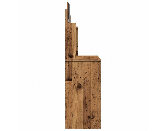 Sonata H Тоалетка с огледало от старо дърво 96x39x142 cm