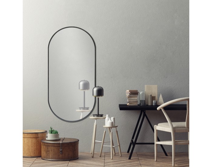 Стенно огледало Corato 40x80см черно []