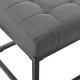 Тапицирана пейка Salta метал 120 x 40 x 38 см сива []