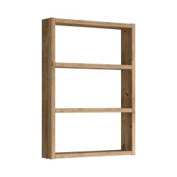 Lappajärvi кухненски рафт с 3 рафта 60 x 43 x 9 cm рустик дъб [] - Кухненски аксесоари