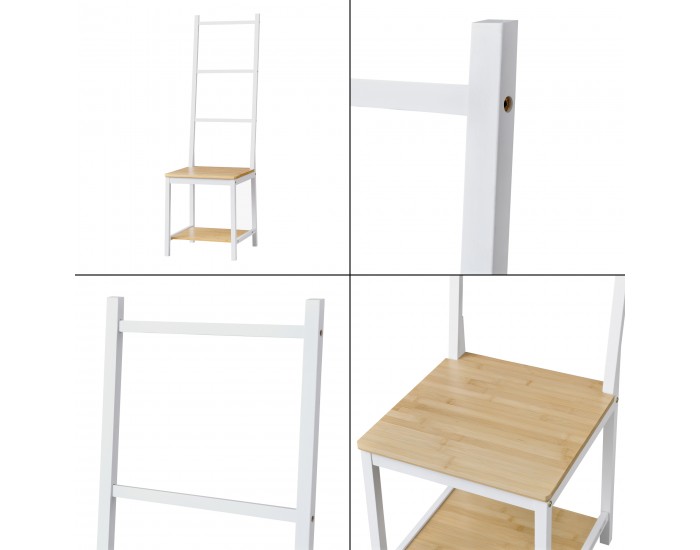Мъжки Valet Juuka 133x40x42 см Тоалетен стол Бамбук []