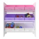 Детска етажерка Boiro мотив еднорог бяло/розово/лилаво []