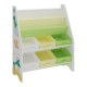 Детска етажерка Ponteceso динозавър мотив бяло/зелено/жълто []
