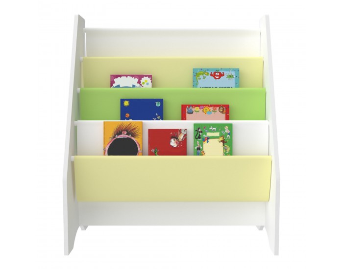 Детска етажерка Fisterra мотив динозавър бяло/зелено/жълто []
