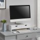 Стойка за монитор Mänttä с 2 чекмеджета 50x18x13cm бяла []