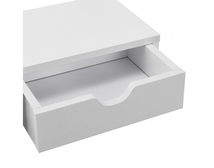 Стойка за монитор Mänttä с 2 чекмеджета 50x18x13cm бяла []