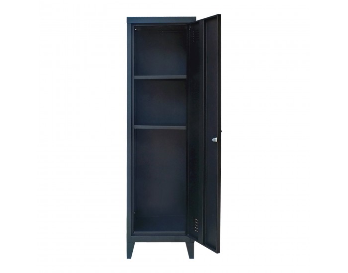 Единично шкафче Kurikka 137x38x38 см черно []
