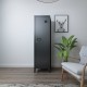 Единично шкафче Kurikka 137x38x38 см черно []