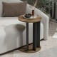 Помощна маса Frederiksberg 64x34 см вид орех / антрацит []