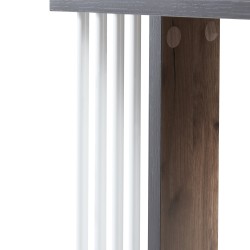 Помощна масичка Haarby с 4 колела 42x50x24 см дъб вид [] - Sonata G