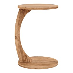 Помощна маса Holeby 56 x Ø 38 cm вид дърво [] - Холни маси