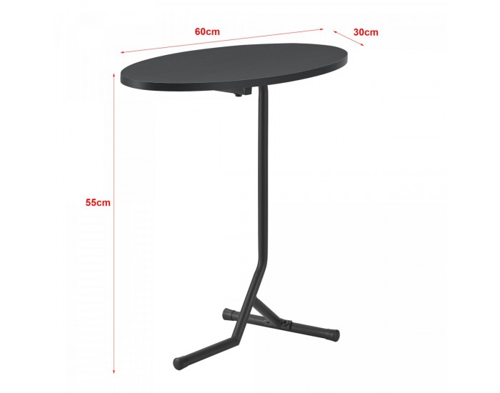 Помощна маса Karlebo 55x60x30cm черна []