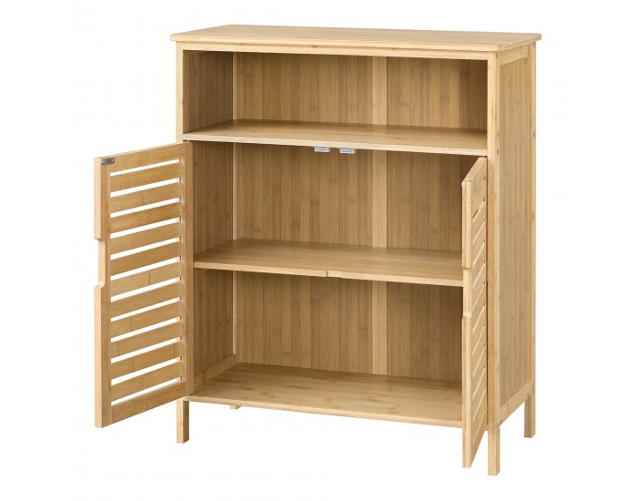 Бамбуков шкаф за баня Eslöv 81x65,5x31 см []