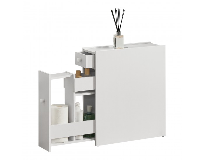 Шкаф за баня Kihniö 58x16x48см бял []