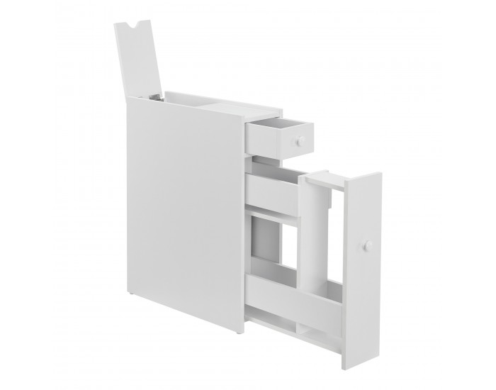 Шкаф за баня Kihniö 58x16x48см бял []