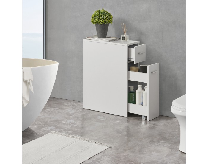 Шкаф за баня Kauhajoki 61x20x45см бял []