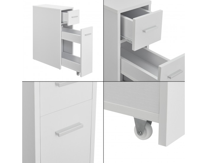 Шкаф за баня Kauhajoki 61x20x45см бял []