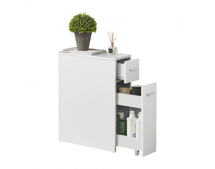 Шкаф за баня Kauhajoki 61x20x45см бял []