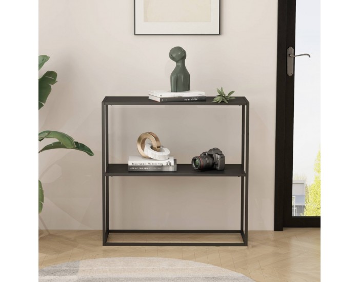 Конзолна маса Strömstad 80x80x26cm черна, мат []