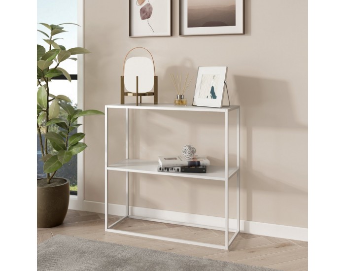 Конзолна маса Strömstad 80x80x26cm бяла, мат []