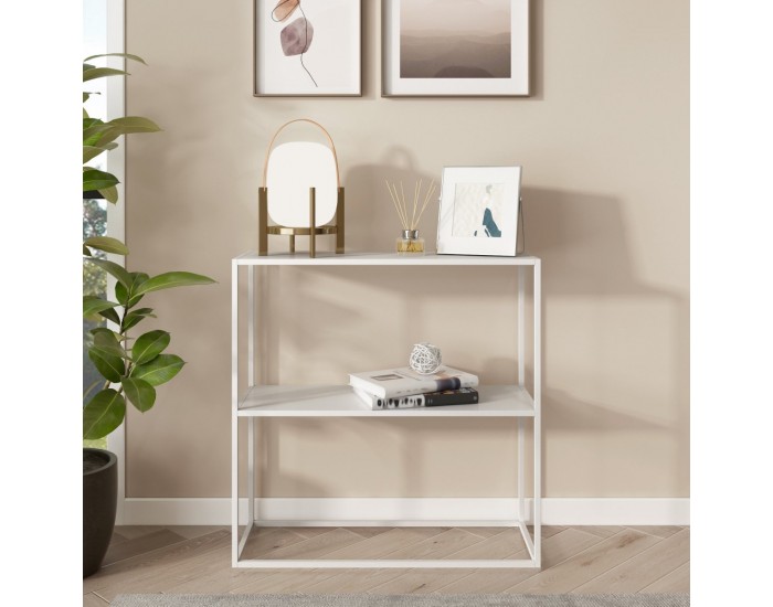 Конзолна маса Strömstad 80x80x26cm бяла, мат []