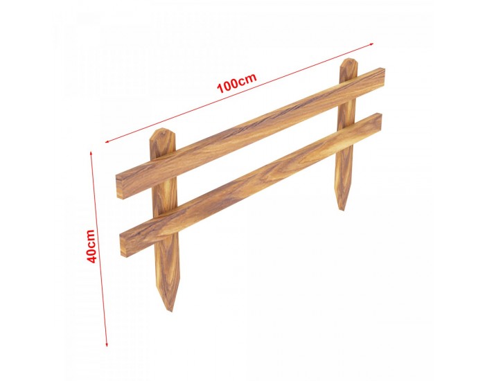 Комплект градинска ограда Krölpa 100x40см []
