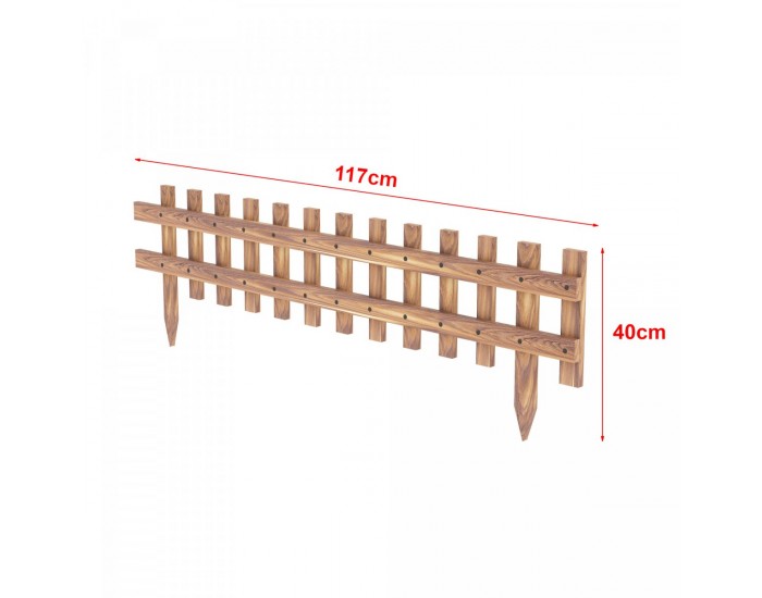 Комплект градинска ограда Züschen 117x40см []