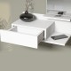 Стенен рафт с огледало и чекмедже Gundsø White []