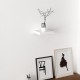 Стенен рафт Bredebro 3,6 x 23 x 23 см до прибл. 5 кг бял []