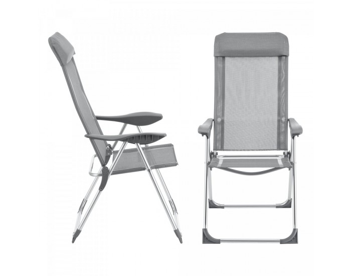 Сгъваем стол Errenteria комплект 2 светлосиви