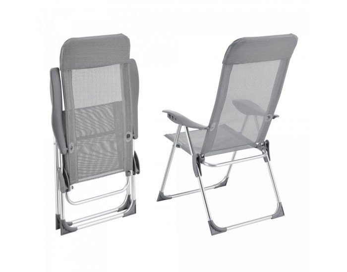 Сгъваем стол Errenteria комплект 2 светлосиви