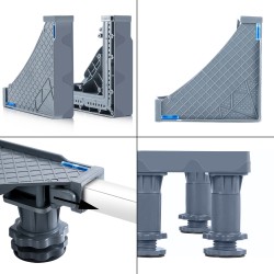 Основа за пералня Kirburg 8 фута 400 кг сива [] - Баня