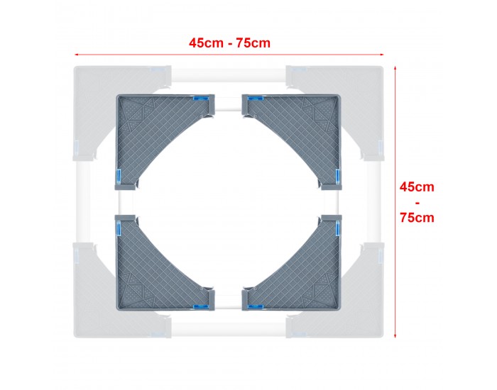 Основа за пералня Kirburg 8 фута 400 кг сива []