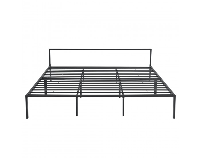 Иматра метално легло 180х200 см с черен дунапренов матрак