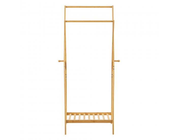 Поставка за връхни дрехи Keitele 150 x 60 x 42 cm естествен бамбук []
