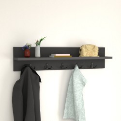Стенна закачалка Hammarö 80x11x18см антрацит [] - Гардероби