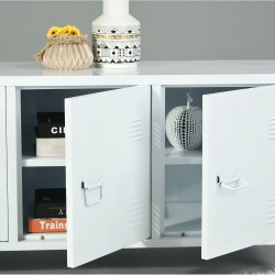 Стойка за телевизор Kotka с три врати за шкаф стомана 58 x 113 x 40 cm [] - Дневна