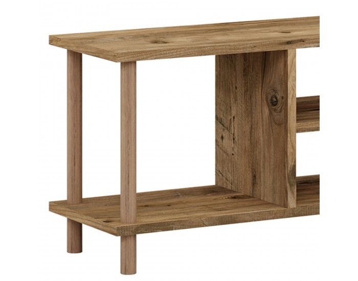 Стойка за телевизор Ærøskøbing с 2 отделения за съхранение 43 x 120 x 29 см вид на дърво []