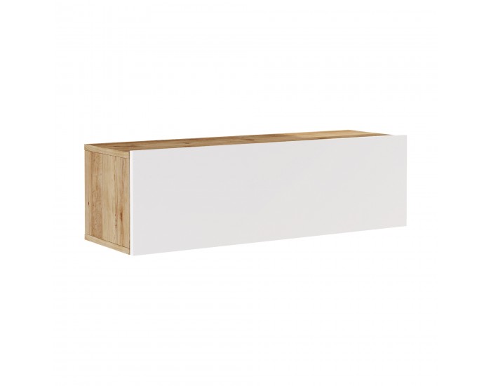 ТВ маса Lapinlahti 100 x 31,5 x 29,5 cm рустик дъб/бял []