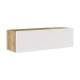 ТВ маса Lapinlahti 100 x 31,5 x 29,5 cm рустик дъб/бял []