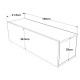 ТВ маса Lapinlahti 100 x 31,5 x 29,5 cm рустик дъб []