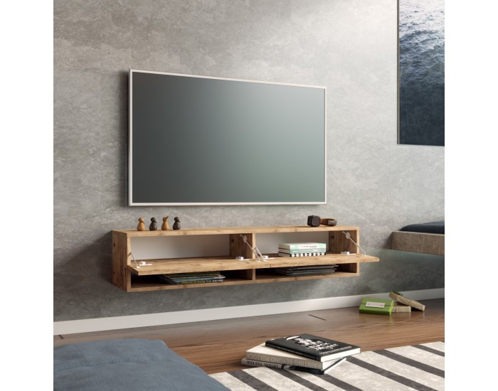 ТВ маса Laitila 140x31.5x29.5cm рустик дъб []