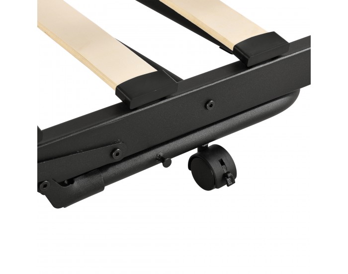 Метално легло Skutskär 90x200см черно