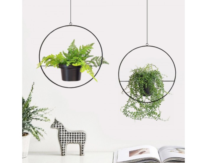 Закачалки за растения Opsterland в комплект от 2 черни []