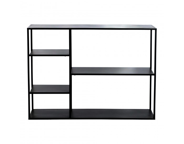Стоящ рафт Isojoki 120x35x87,5 cm метален черен мат []