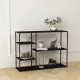 Стоящ рафт Isojoki 120x35x87,5 cm метален черен мат []